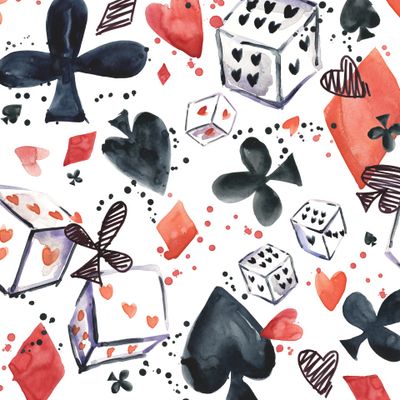 карточные масти. игральные карты. казино паттерн