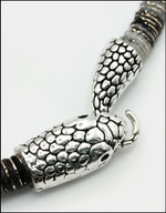 Колье - браслет "Змея" текстильный.