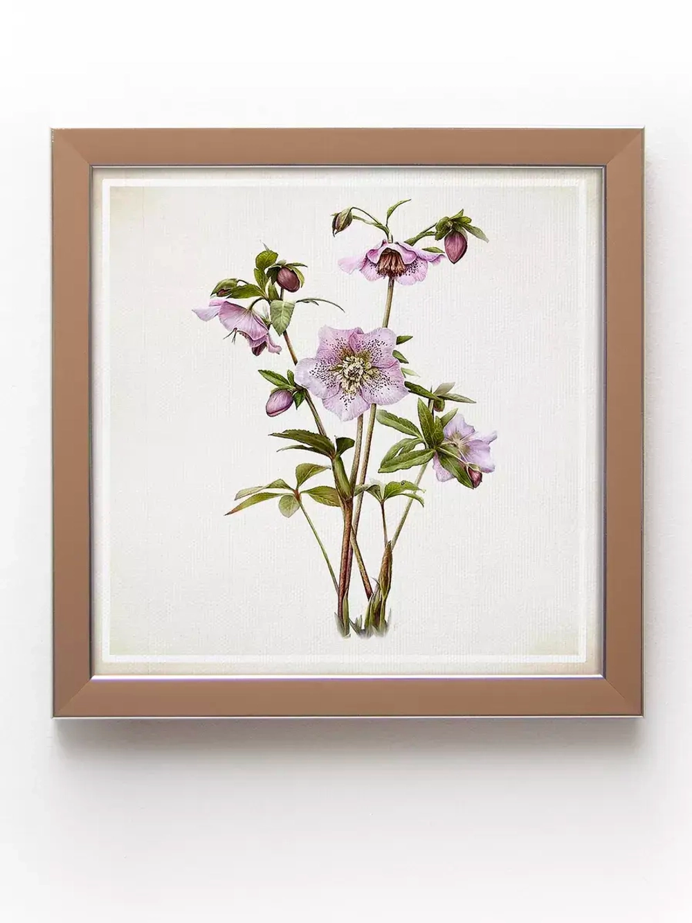 Картины на стену интерьерная на холсте 4 шт, 23*23 см