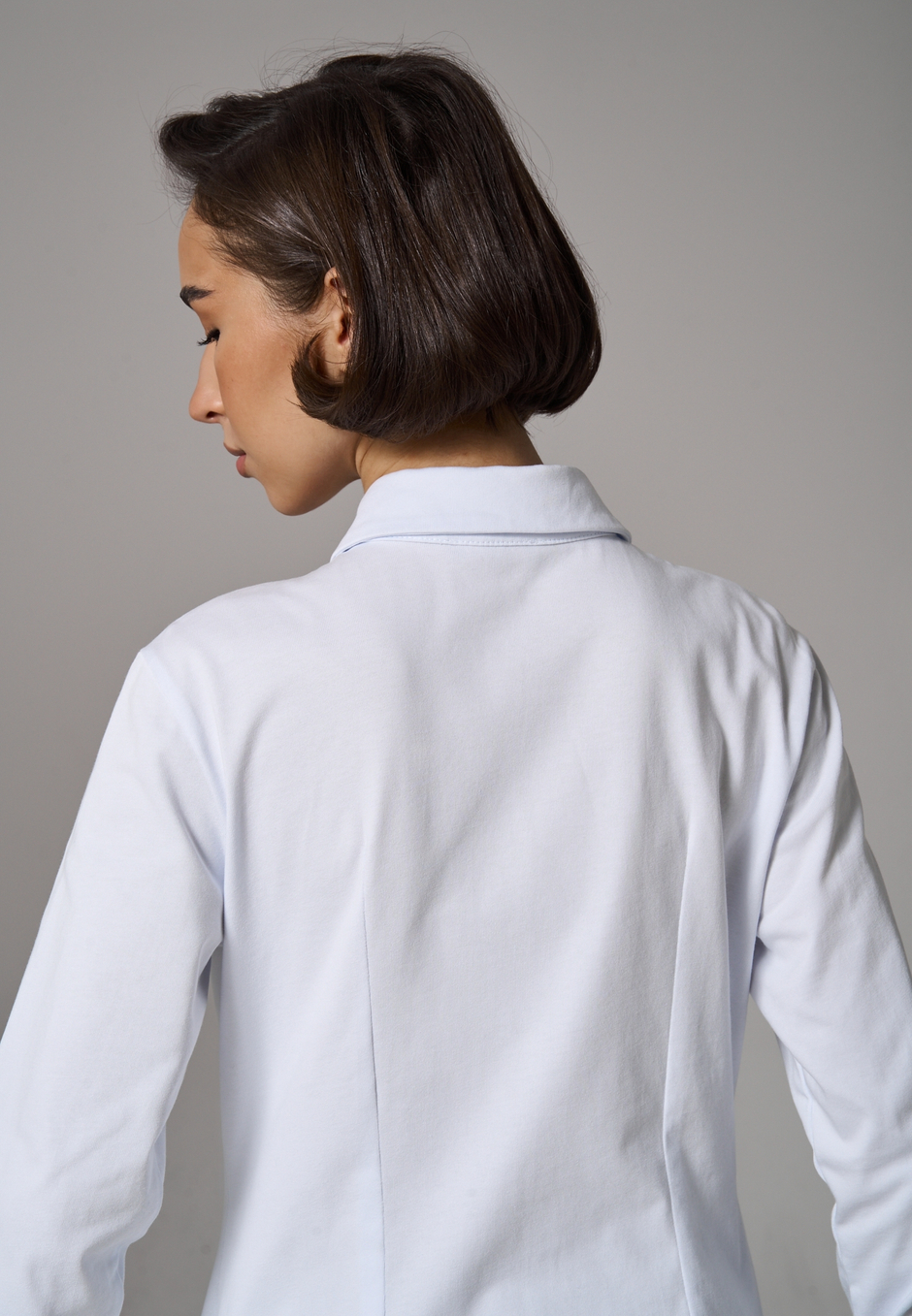 Рубашка трикотажная белая