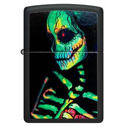Зажигалка Zippo Skeleton Design с покрытием Black Light (48761)