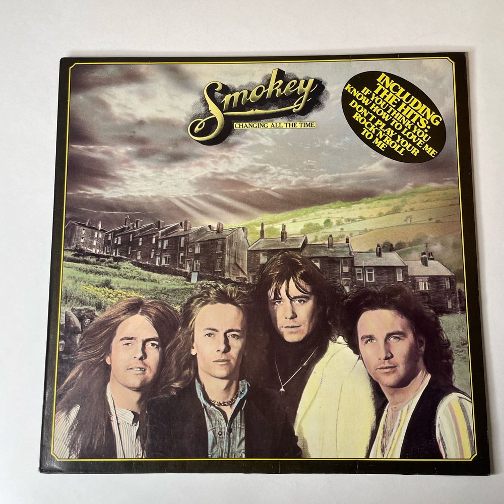 Винтажная виниловая пластинка LP Smokey Smokie Смоуки, Changing All The Time (Германия 1977)