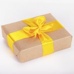 Лента атласная ширина 50 мм, длина 23 м, желтая, BRAUBERG, 591525