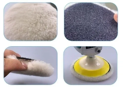 Набор Круги полировальные на липучке для полировки кузова авто и фар,125 мм