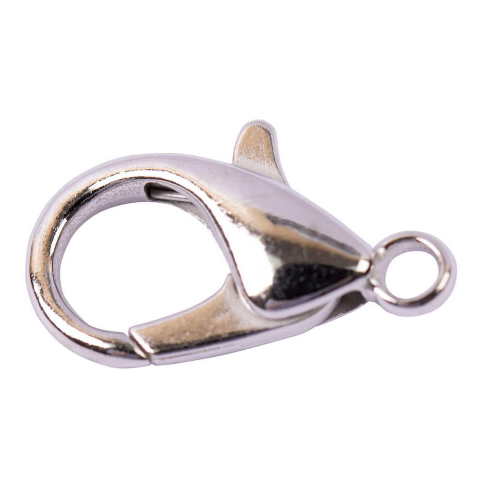 "Zlatka" Замок для бус "карабин" DS-01/5, DB-02/5 и DB-01/5 5шт №01 под серебро