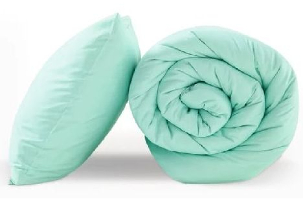 Постельное белье GoodNight Сатин Делюкс 2 сп. с евро (с нав. 50х70) мята