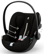 Коляска Cybex Balios S Lux SLV complete Cloud G Ocean Blue Plus Base G 4 в 1 Stone Grey с дождевиками