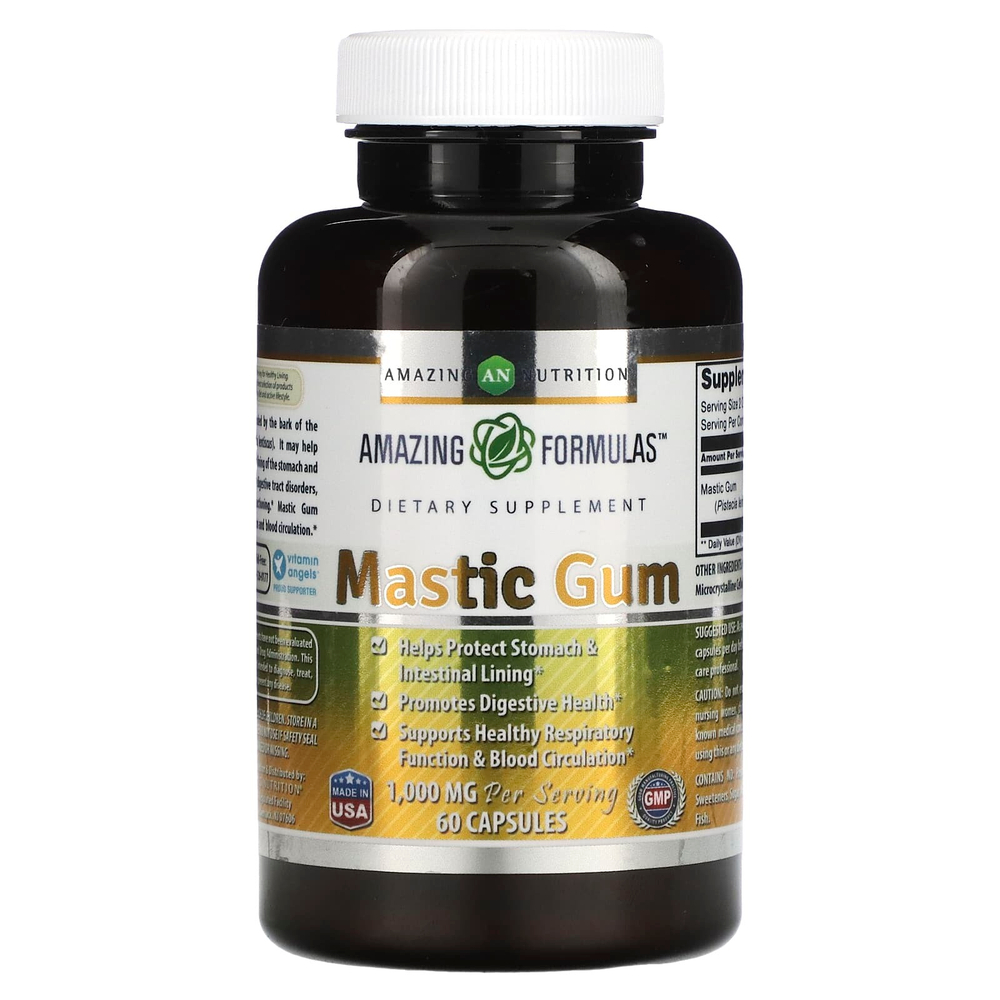 Amazing Nutrition, Мастиковая смола, 60 капсул (500 мг на капсулу)