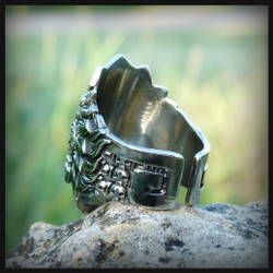 Кольцо "Жрец" мельхиор , чернение