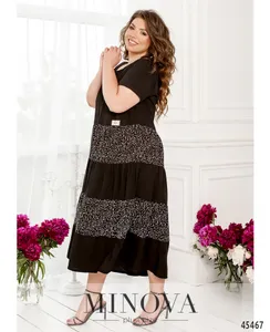 Платье 195А-черный Minova