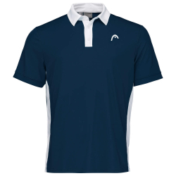 Мужское теннисное поло Head Slice Polo Shirt M - dark blue/white