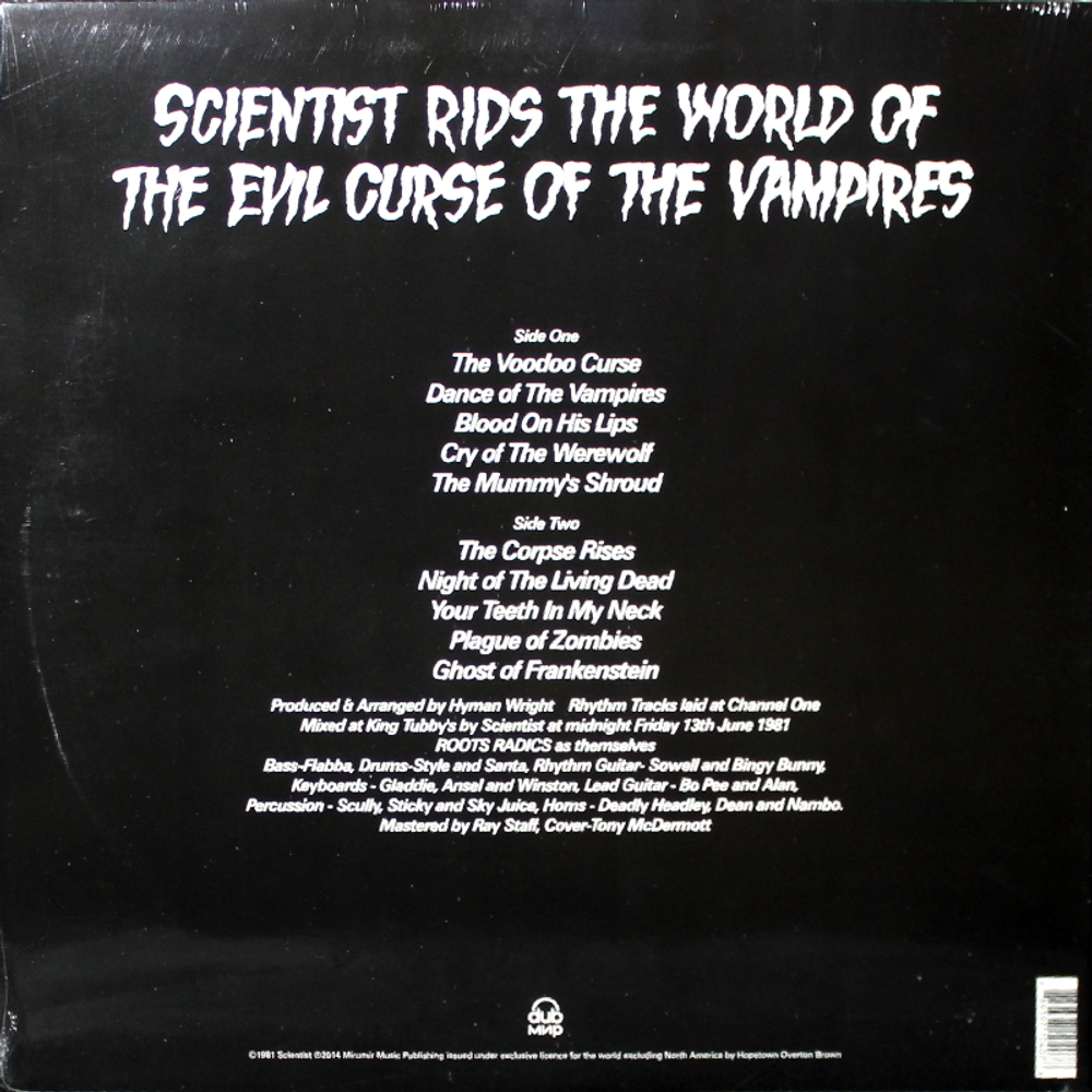 Scientist / Scientist Rids The World Of The Evil Curse Of The Vampires (LP)