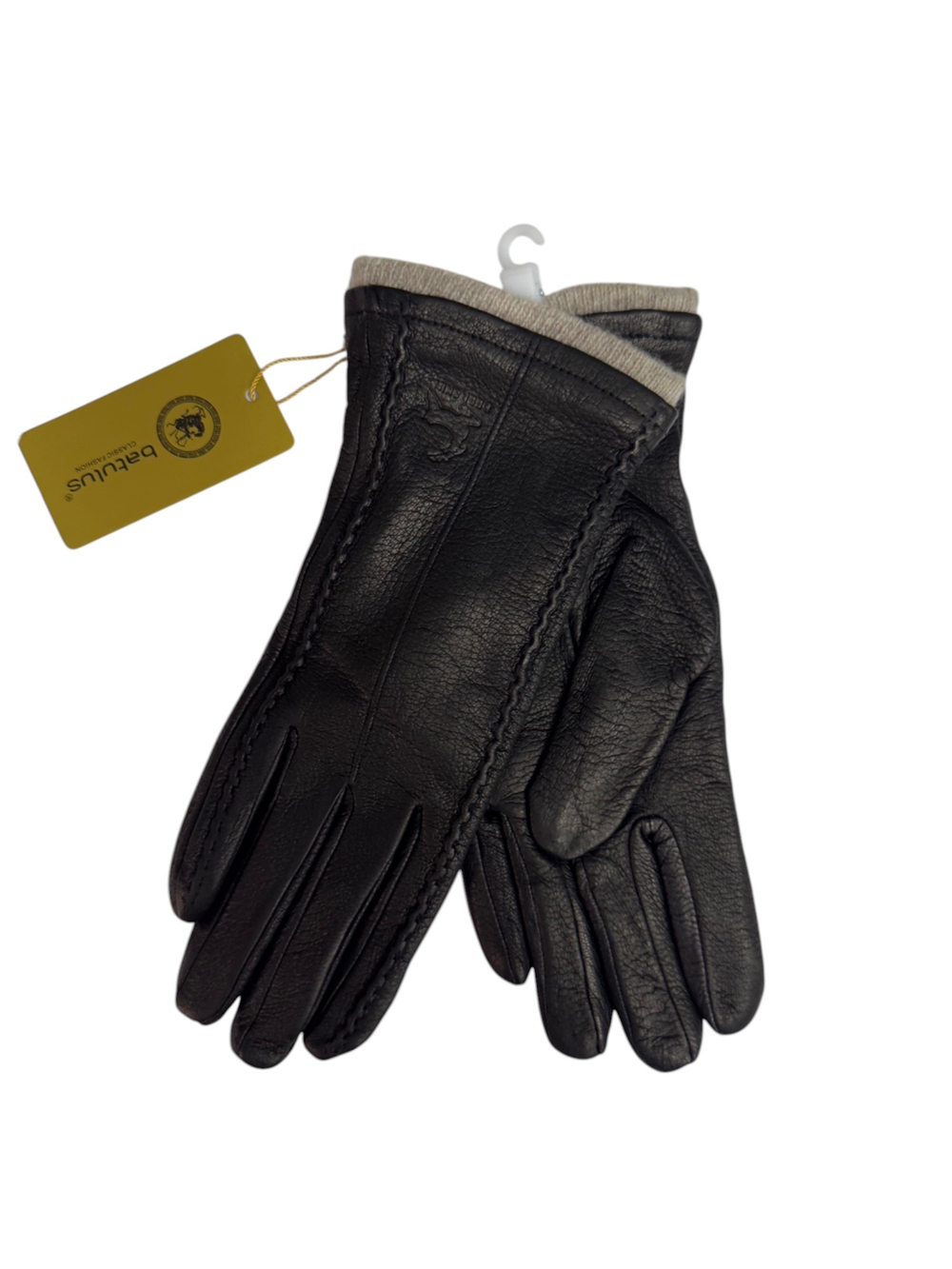 Перчатки. Женские. Материал верха: Кожаные. Кожа оленя. Подклад: Трикотаж-шерсть. 5 шт в упаковке.