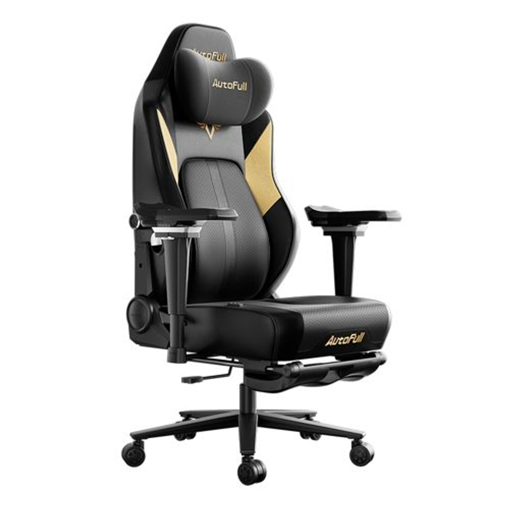 Премиум игровое кресло Autofull серия 6 PRO, AFM602WMS, поддержка ног/подогрев/обдув, Белый