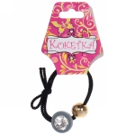 Резинка для волос 1шт «Кокетка - Krasa Kiki», микс 5 цветов, d-5.5см