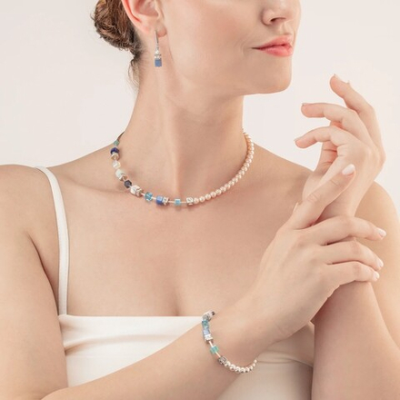 Колье  Coeur de Lion Blue-Aqua 5086/10-0737