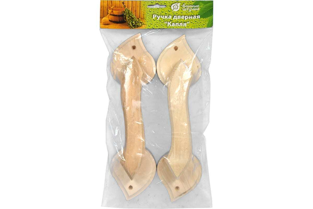 РУЧКА ДВЕРНАЯ БАННЫЕ ШТУЧКИ КАПЛЯ 2ШТ 31205