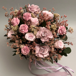 «Джульетта» - букет из стабилизированных цветов и сухоцветов