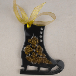 Сувенир Конек "Зимние забавы" с росписью Палех в коробке