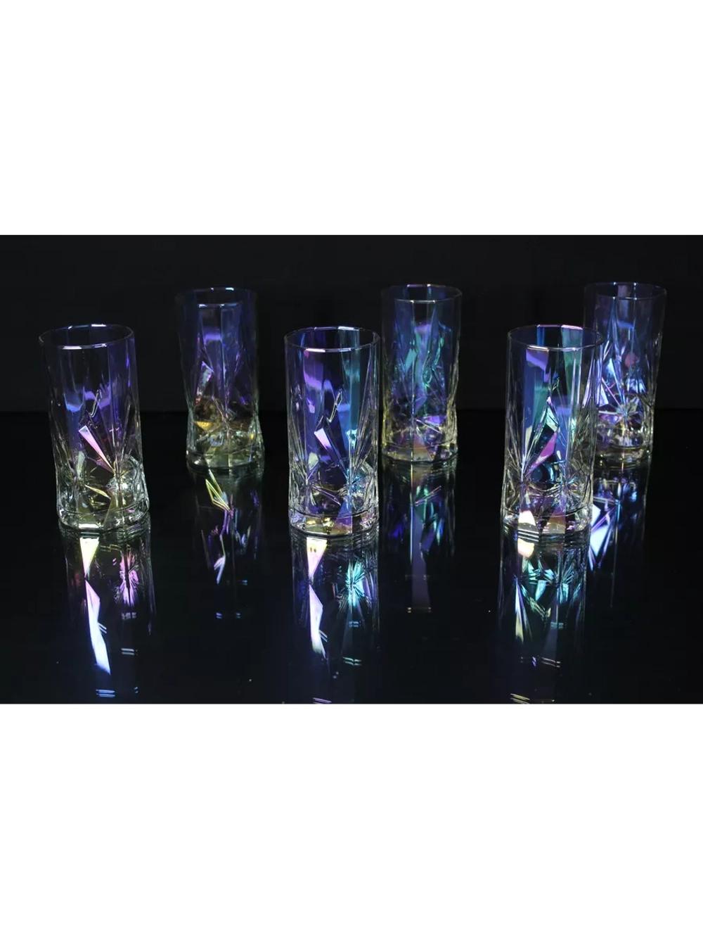 Набор высоких стаканов для напитков 6шт.