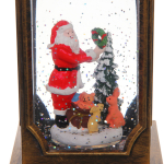 Сувенир с подсветкой «Фонарик-Дед Мороз» 10*10*30 см (питание от USB и батареек)