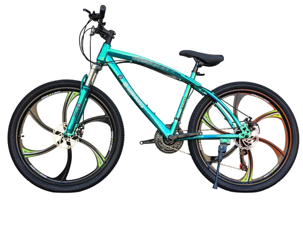 Велосипед Dinos 26" 21скор (стальная рама, диск. тормоз, Литые диски 6 лучей) Зеленый (DIN-40-2)