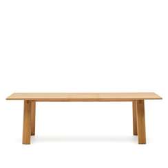 Arlen Раздвижной стол из массива дуба и шпона с натуральной отделкой 200(250) 95 см