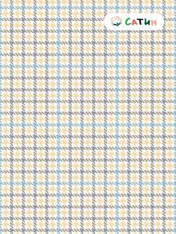 Постельное белье Milky Garden "Сrow foot (сатин)" 1,5-сп  Наволочка 50х70 см 2 шт  Простынь на резинке 90х200 см  Пододеяльник 145х215 см