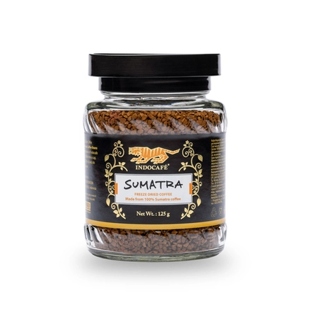 Кофе растворимый Sumatra Indocafe, стеклянная банка 125 г