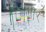 Качели простые двойные рама
