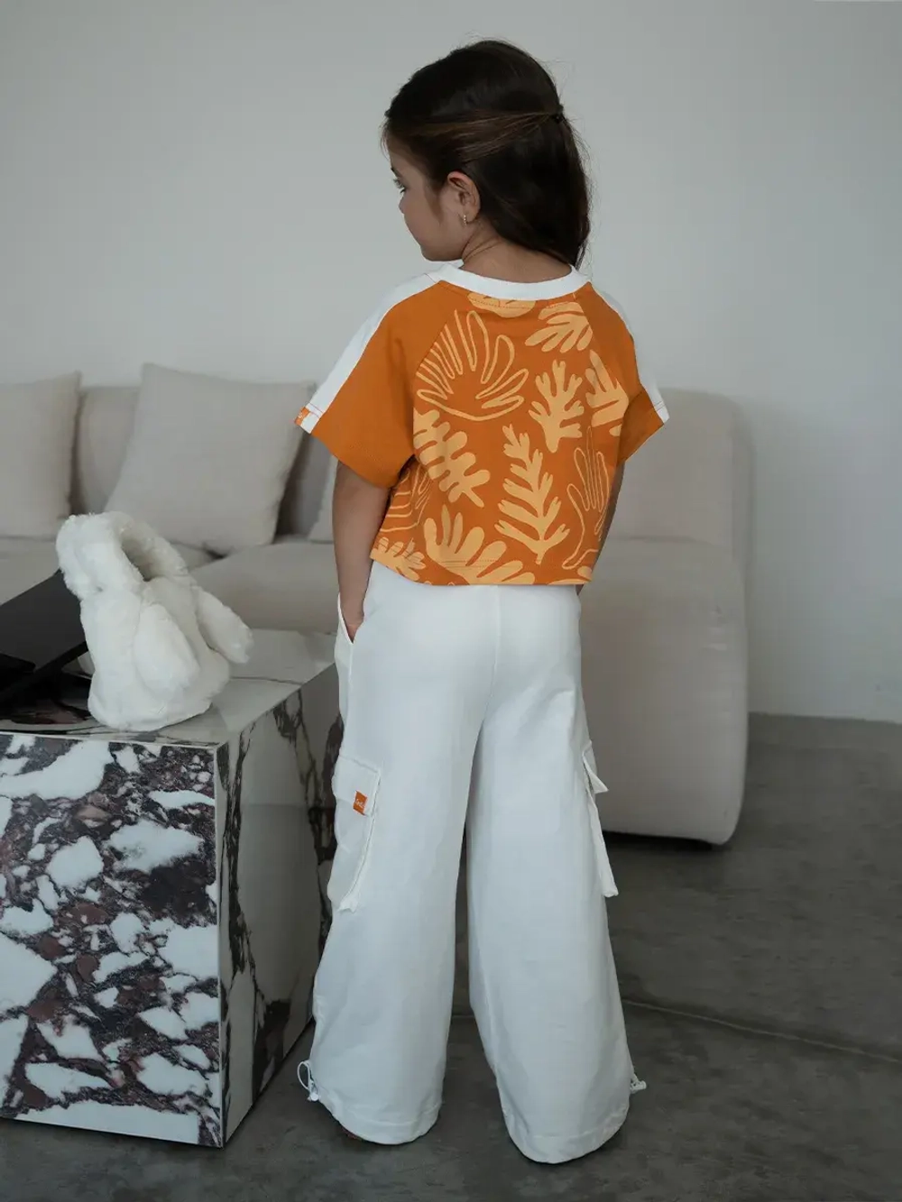 Костюм для девочки, футболка и брюки