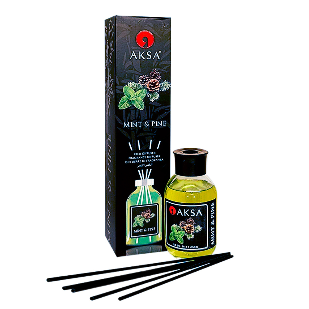 Диффузор ароматический Aksa Mint & Pine / Мята и Сосна, 100 мл
