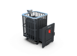 Банная печь Душа- 15 Сетка Высечка Закрытая Каменка