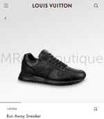 Мужские черные комбинированные кроссовки Louis Vuitton Run Away