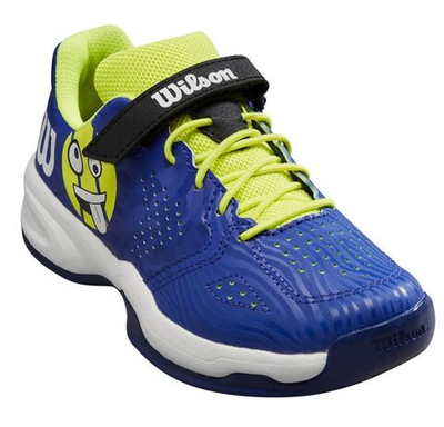 Детские теннисные кроссовки Wilson Kaos Emo K - bluing/safety yellow/white - Blue