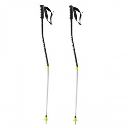 HEAD палки горнолыжные юниорские 381068  Worldcup SG JR палки гл 18 mm black white