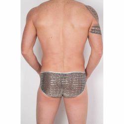 Мужские трусы слипы серебристые Cosmos Colors CC20_SS