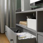 Комплект мебели для гостиной  - IKEA HAUGA, 199x46x277см, серый, ХАУГА ИКЕА