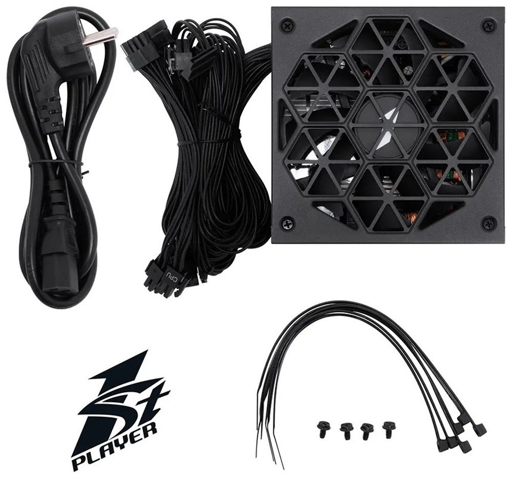 Блок питания 1STPLAYER HA 650W BK, HA-650AC1-BK 650 Вт