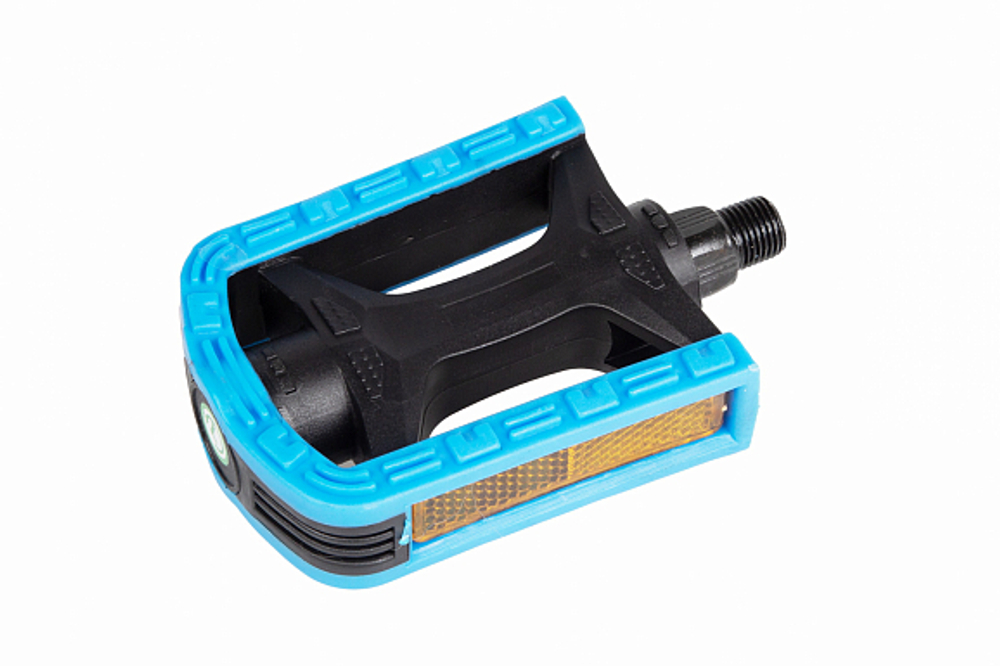 Педали MX-P617, ось 9/16" со светоотражателями, полипропиленовые чёрно-синие