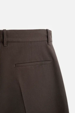 ZARA X HARRY LAMBERT ШОРТЫ -БЕРМУДЫ, КОРИЧНЕВЫЙ