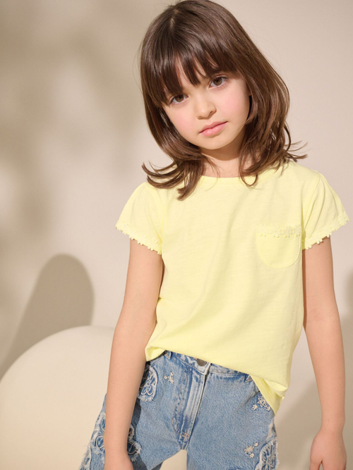 Футболка для девочки Next AG5-795, Светло-желтый