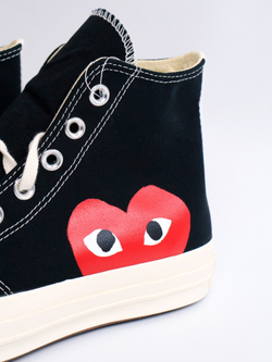 Кеды Converse x Comme des Garcons Play Chuck 70 Hi Black - 42 EU