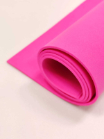Фоамиран Иран 2 мм 60х70 см #241 Фуксия / ярко-розовый