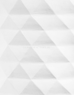 Кашпо TREEZ ERGO - серия Diamond - Низкая чаша - Белый камень