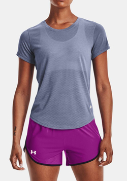 Женская теннисная футболка Under Armour Streaker Run Short Sleeve - Фиолетовый