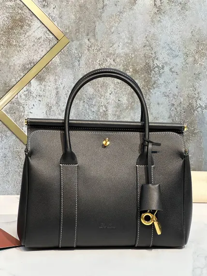 Сумка Loro Piana Loom L25 из гладкой кожи