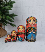 Матрешка Сказка 15см 5 мест