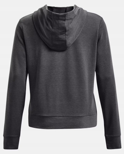 Женская теннисная куртка Under Armour Women's UA Rival Terry Full-Zip Hoodie - Gray