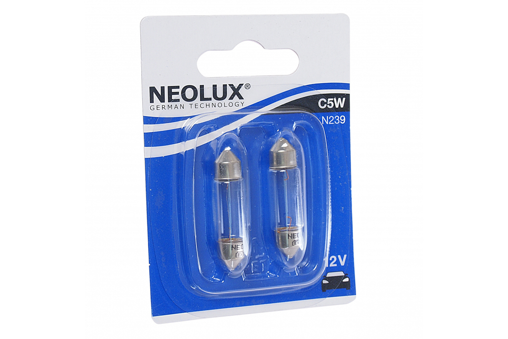 АВТОЛАМПА "NEOLUX" N239-02B(C5W, 12V, 5W, SV8.5-8)